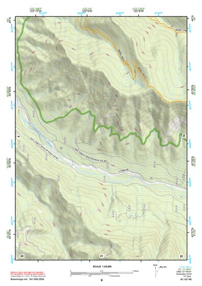 43122NE Page 9 Oakridge Topo Preview 1