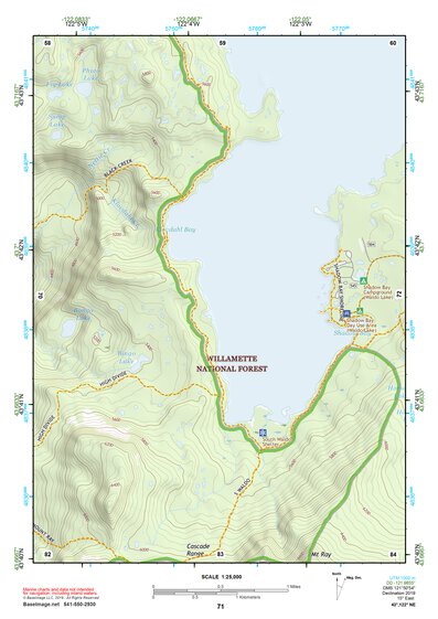 43122NE Page 71 Oakridge Topo Preview 1