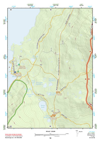 43122NE Page 72 Oakridge Topo Preview 1