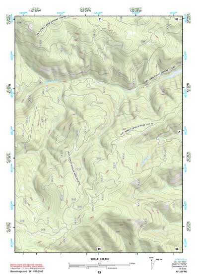 43122NE Page 73 Oakridge Topo Preview 1