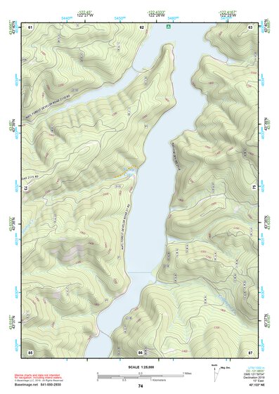 43122NE Page 74 Oakridge Topo Preview 1