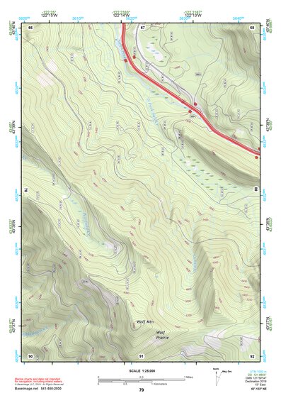 43122NE Page 79 Oakridge Topo Preview 1