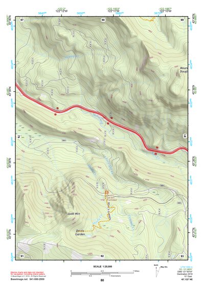 43122NE Page 80 Oakridge Topo Preview 1