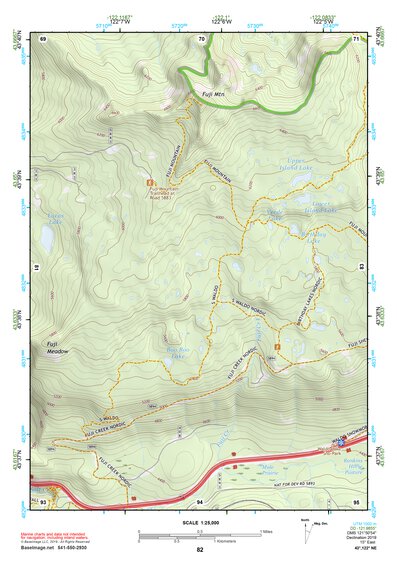 43122NE Page 82 Oakridge Topo Preview 1