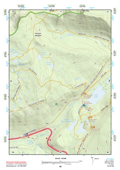 43122NE Page 83 Oakridge Topo Preview 1