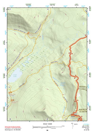 43122NE Page 84 Oakridge Topo Preview 1