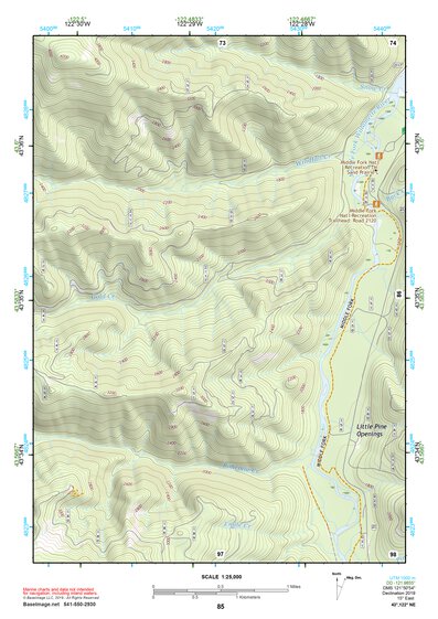 43122NE Page 85 Oakridge Topo Preview 1