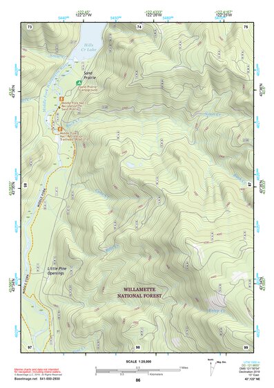 43122NE Page 86 Oakridge Topo Preview 1
