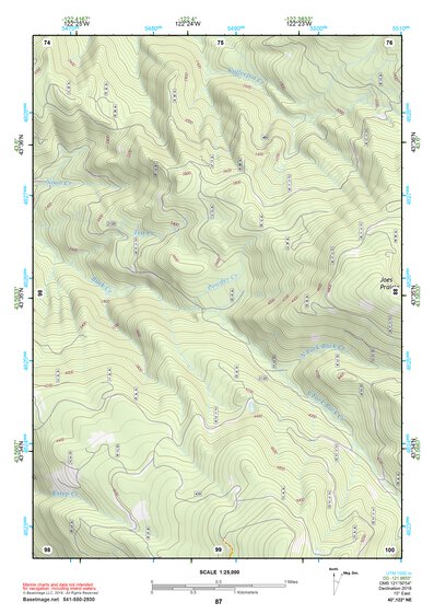 43122NE Page 87 Oakridge Topo Preview 1