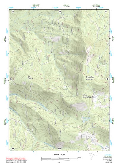 43122NE Page 88 Oakridge Topo Preview 1