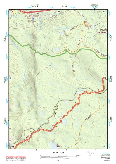 43122NE Page 94 Oakridge Topo Preview 1