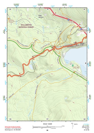 43122NE Page 95 Oakridge Topo Preview 1