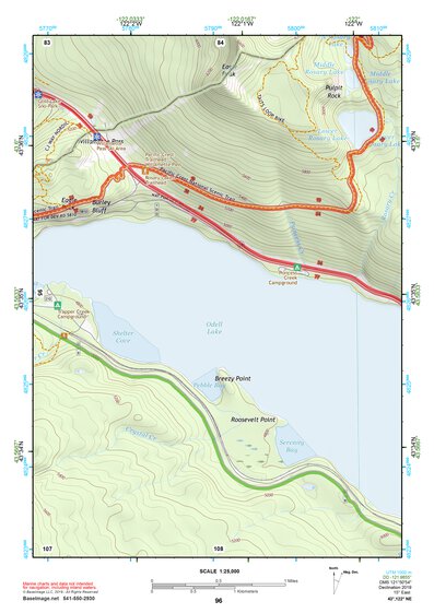 43122NE Page 96 Oakridge Topo Preview 1