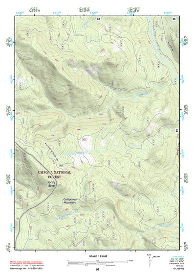 43122NE Page 97 Oakridge Topo Preview 1