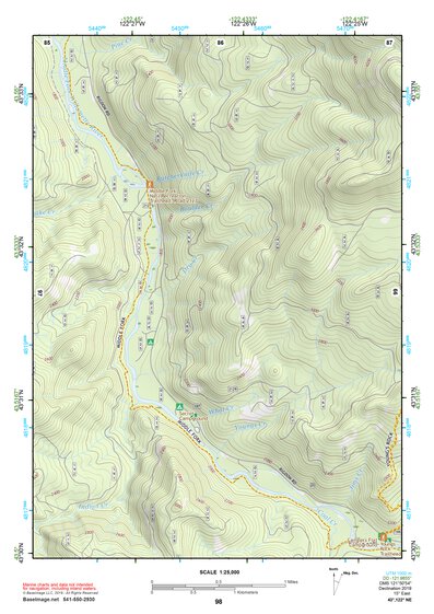 43122NE Page 98 Oakridge Topo Preview 1