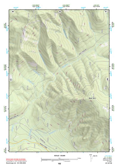 43122NE Page 102 Oakridge Topo Preview 1