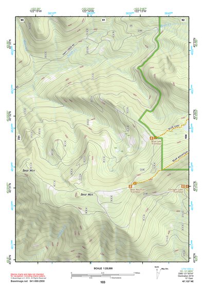 43122NE Page 103 Oakridge Topo Preview 1