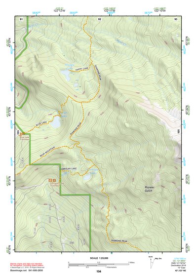 43122NE Page 104 Oakridge Topo Preview 1