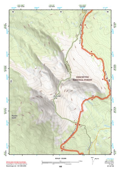 43122NE Page 105 Oakridge Topo Preview 1