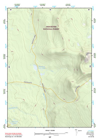 43122NE Page 107 Oakridge Topo Preview 1