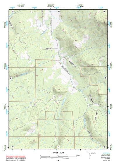 43122NW Page 29 Oakridge Topo Preview 1