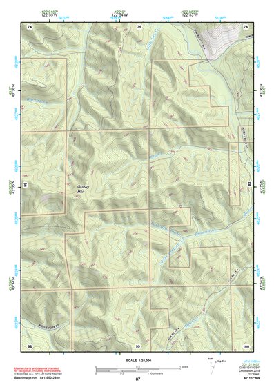 43122NW Page 87 Oakridge Topo Preview 1
