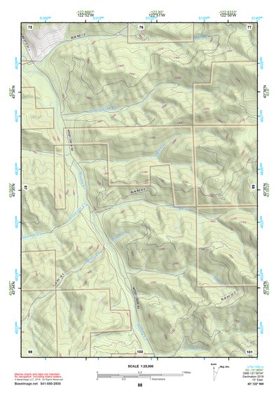 43122NW Page 88 Oakridge Topo Preview 1