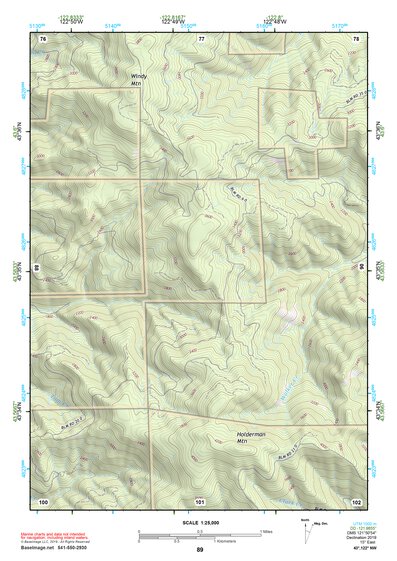 43122NW Page 89 Oakridge Topo Preview 1