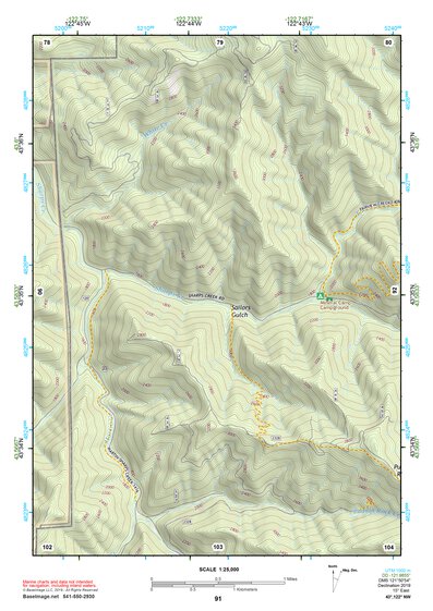 43122NW Page 91 Oakridge Topo Preview 1