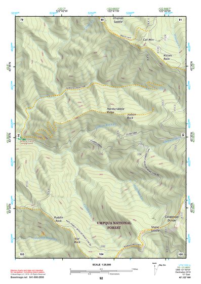 43122NW Page 92 Oakridge Topo Preview 1