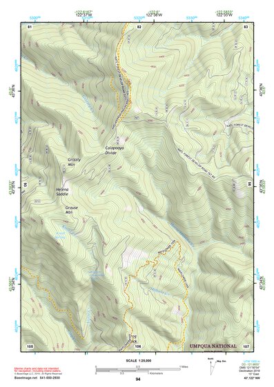 43122NW Page 94 Oakridge Topo Preview 1