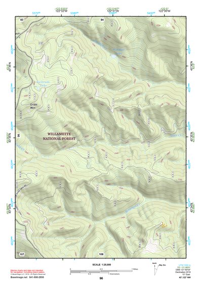 43122NW Page 96 Oakridge Topo Preview 1