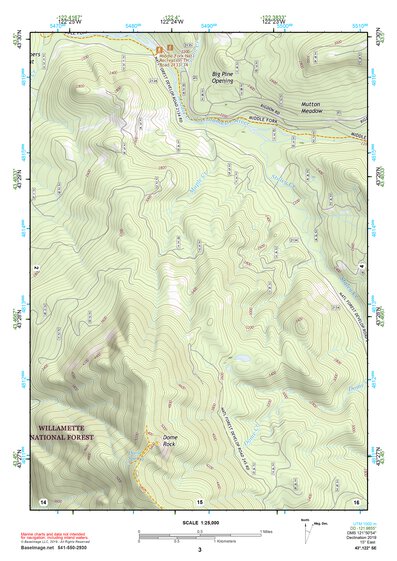 43122SE Page 3 Diamond Lake Topo Preview 1