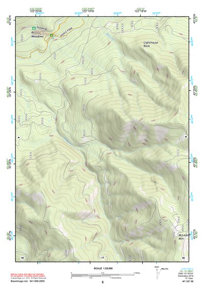 43122SE Page 5 Diamond Lake Topo Preview 1