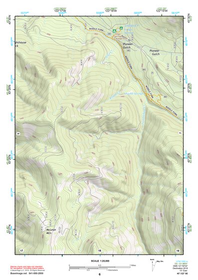 43122SE Page 6 Diamond Lake Topo Preview 1