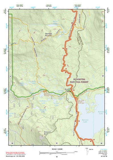 43122SE Page 9 Diamond Lake Topo Preview 1