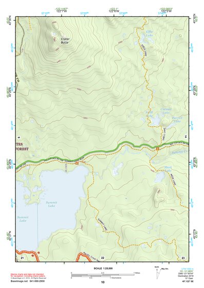 43122SE Page 10 Diamond Lake Topo Preview 1