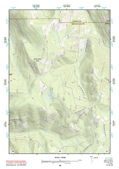 43122SE Page 18 Diamond Lake Topo Preview 1