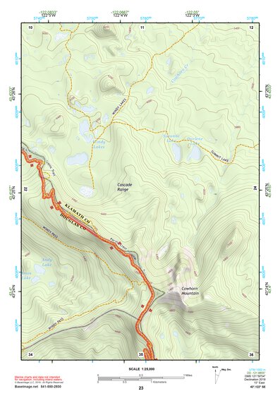 43122SE Page 23 Diamond Lake Topo Preview 1