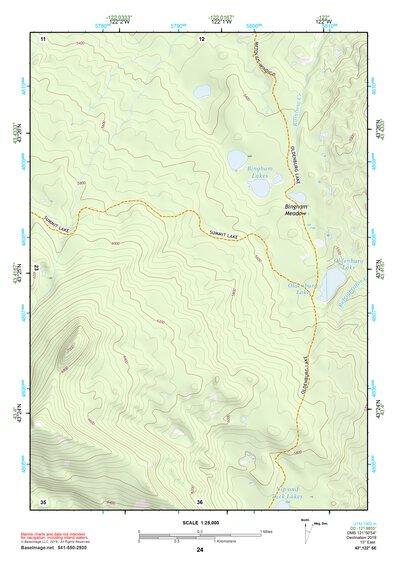 43122SE Page 24 Diamond Lake Topo Preview 1
