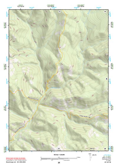 43122SE Page 25 Diamond Lake Topo Preview 1