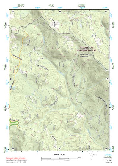 43122SE Page 27 Diamond Lake Topo Preview 1