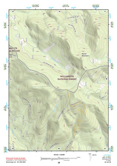43122SE Page 28 Diamond Lake Topo Preview 1