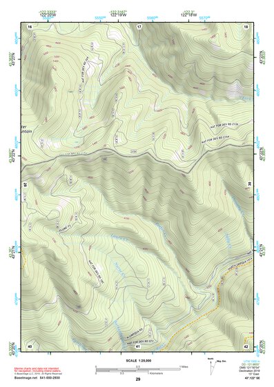 43122SE Page 29 Diamond Lake Topo Preview 1