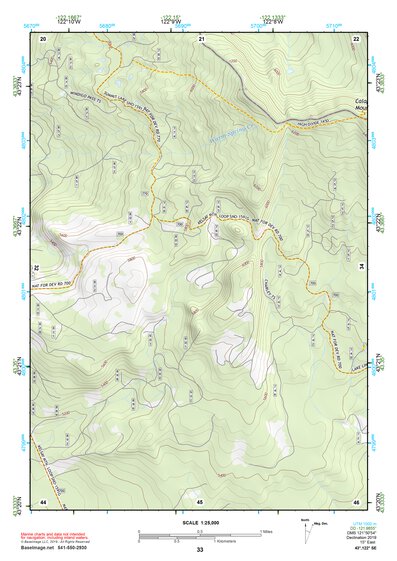 43122SE Page 33 Diamond Lake Topo Preview 1