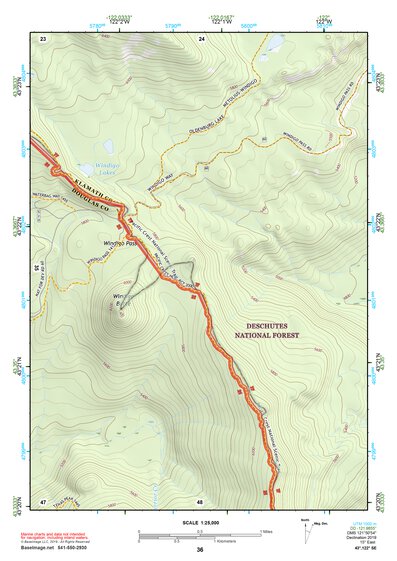 43122SE Page 36 Diamond Lake Topo Preview 1