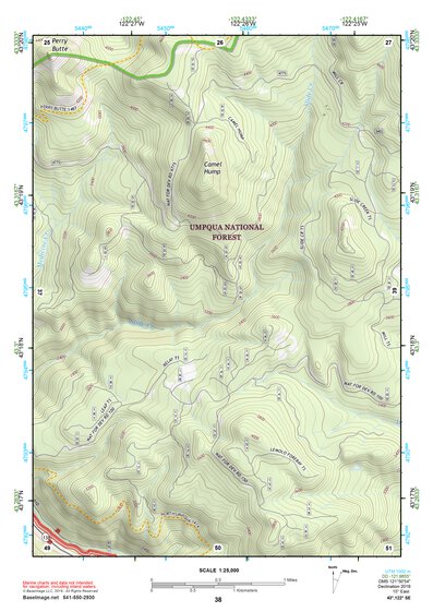 43122SE Page 38 Diamond Lake Topo Preview 1