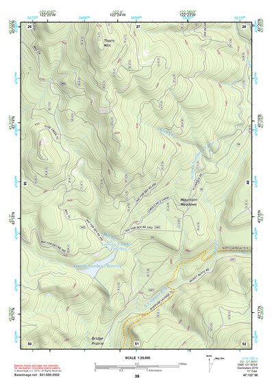 43122SE Page 39 Diamond Lake Topo Preview 1