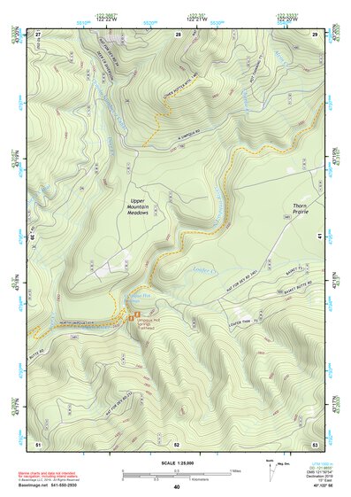 43122SE Page 40 Diamond Lake Topo Preview 1
