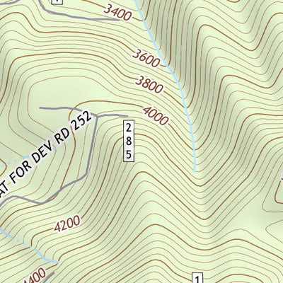 43122SE Page 40 Diamond Lake Topo Preview 3